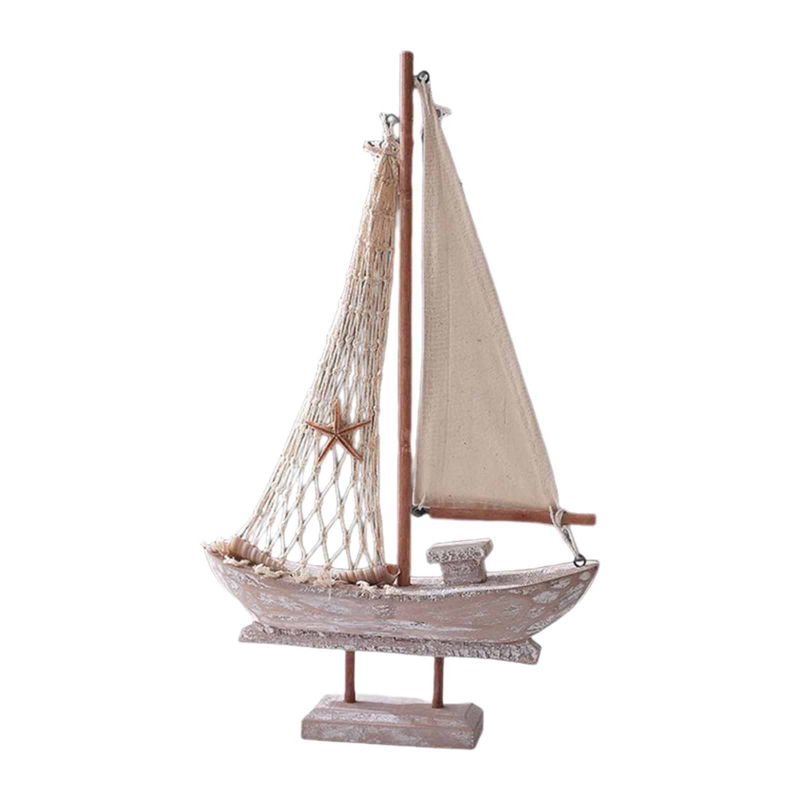 Wood Sail Boat Photo Prop