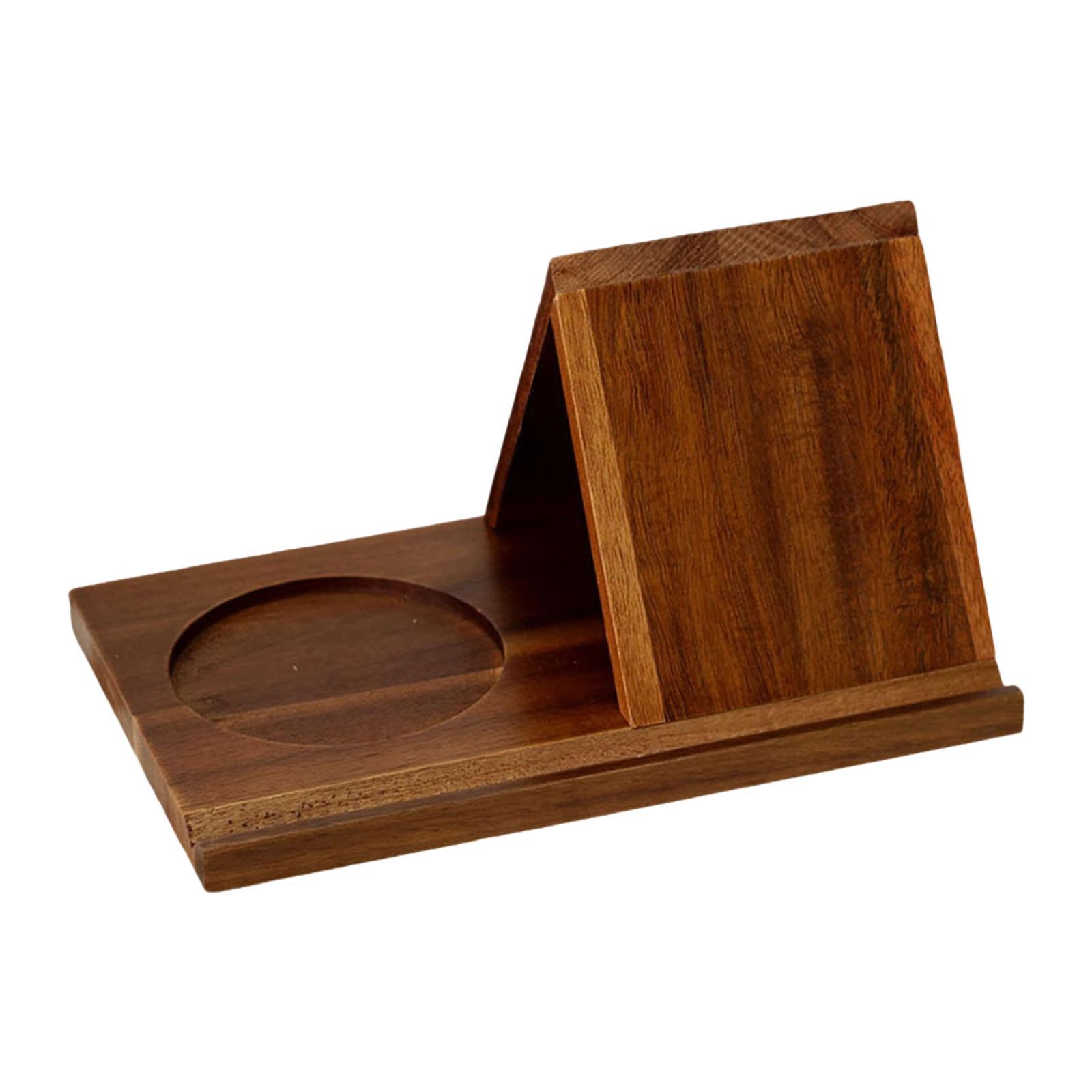 Triangle Book Holder Brown