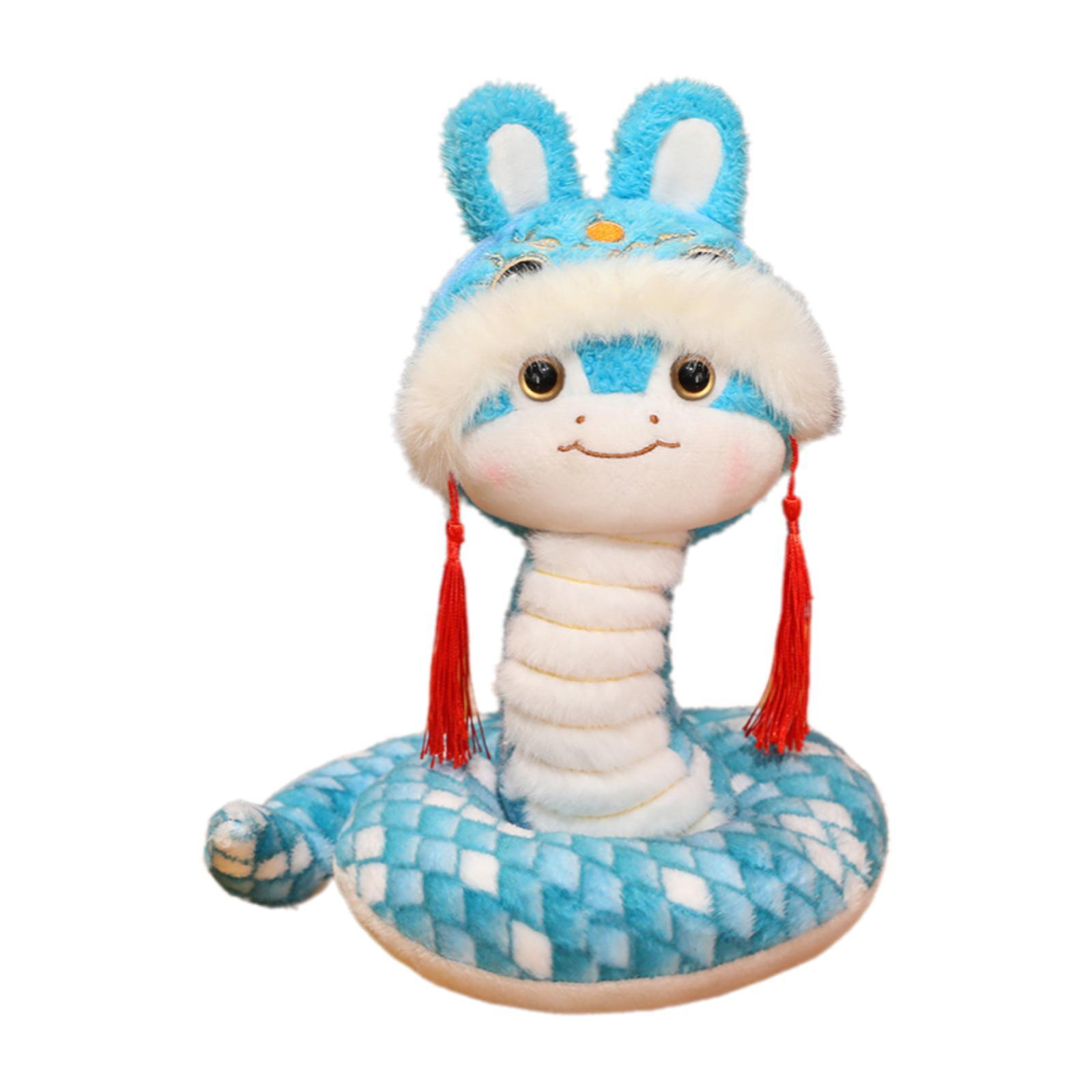 Snake Plush Toy Blue 35cm