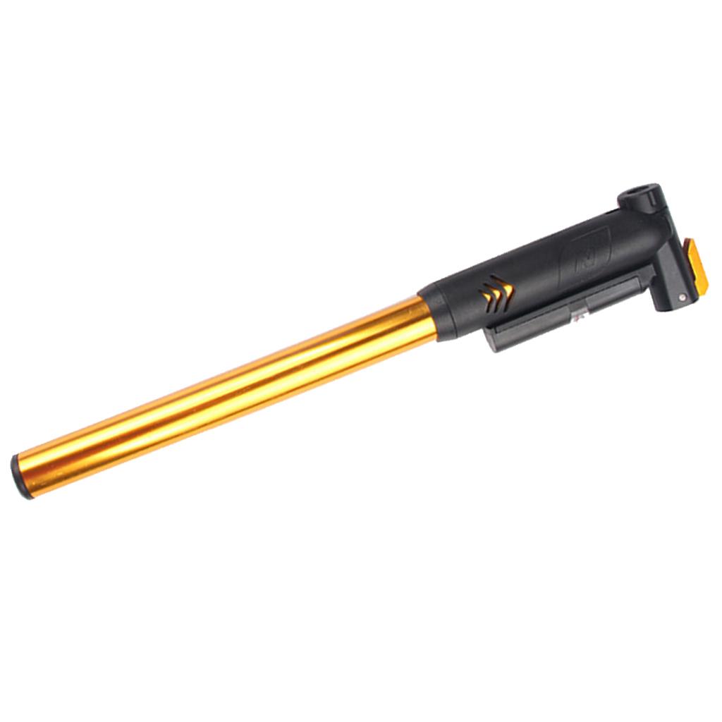 Mini Bicycle High Pressure Pump Aluminum Alloy Pump Bike Accessories Yellow