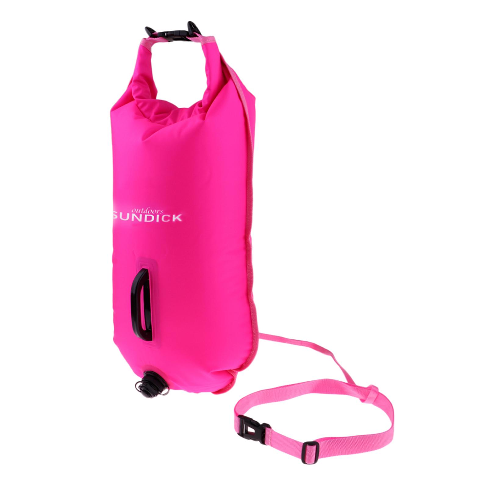 Pro Open Water Sea Safety Swim Buoy Flotation Aid Swimming Dry Bag Tow