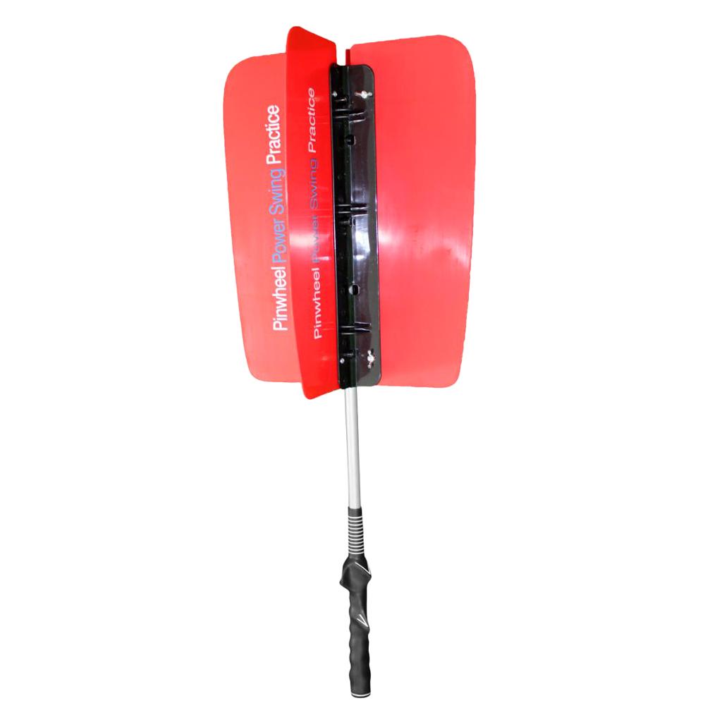 Golf Swing Power Fan Resistance Practice Train Aid Grip Trainer Guide Red