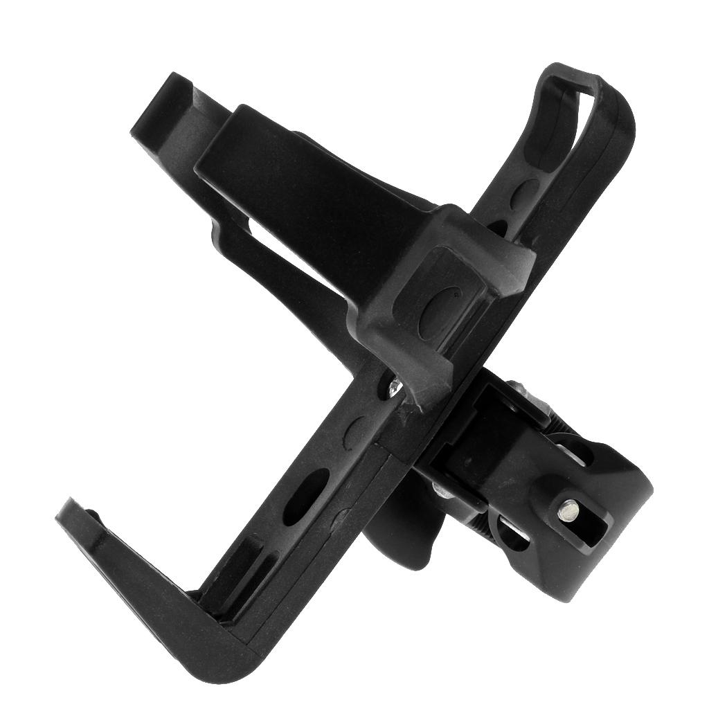 Resin Adjustable MTB Bike Water Drink Bottle Holder Rack Cage Mount Black