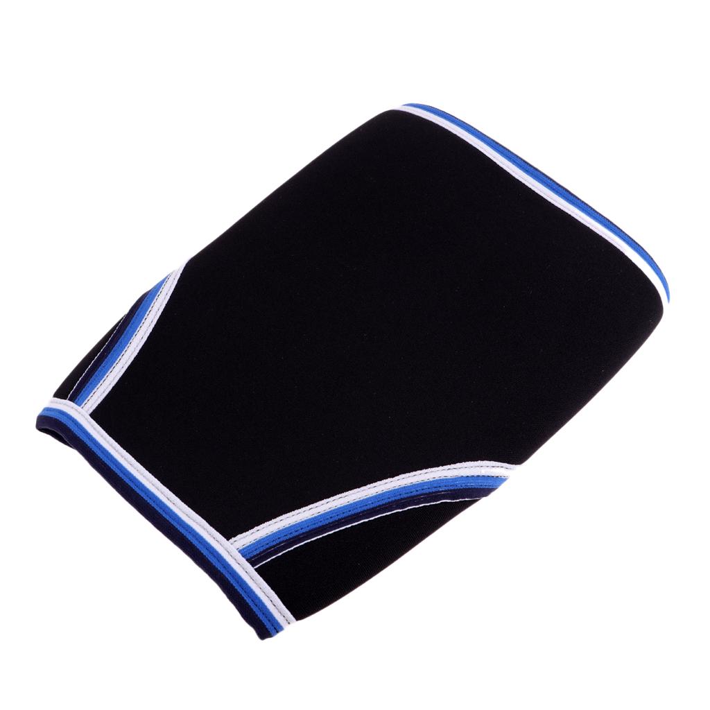 Unisex 7mm Neoprene Knee Sleeves Powerlifting Weightlifting Fitness XL Blue