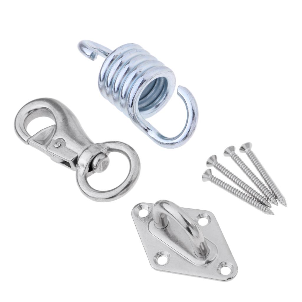 Stainless Steel Extension Spring Hook for Hanging Hammock Chair Porch Swing 