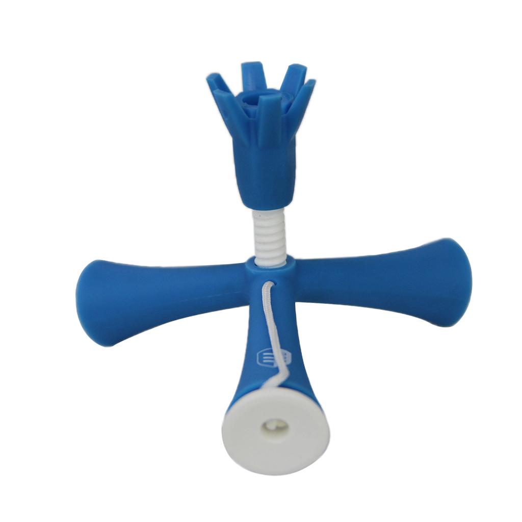 2xPlastic Golf Driving Range Practice Tee Holder Tees Divot Tool Blue