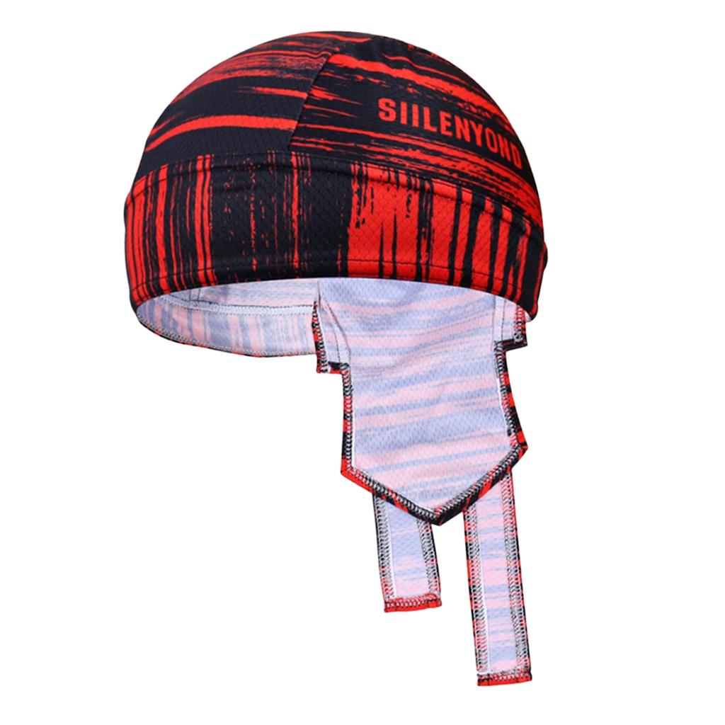 Outdoor Cycling Headwear Bicycle Bandana Pirate Headband Wrap Red Line
