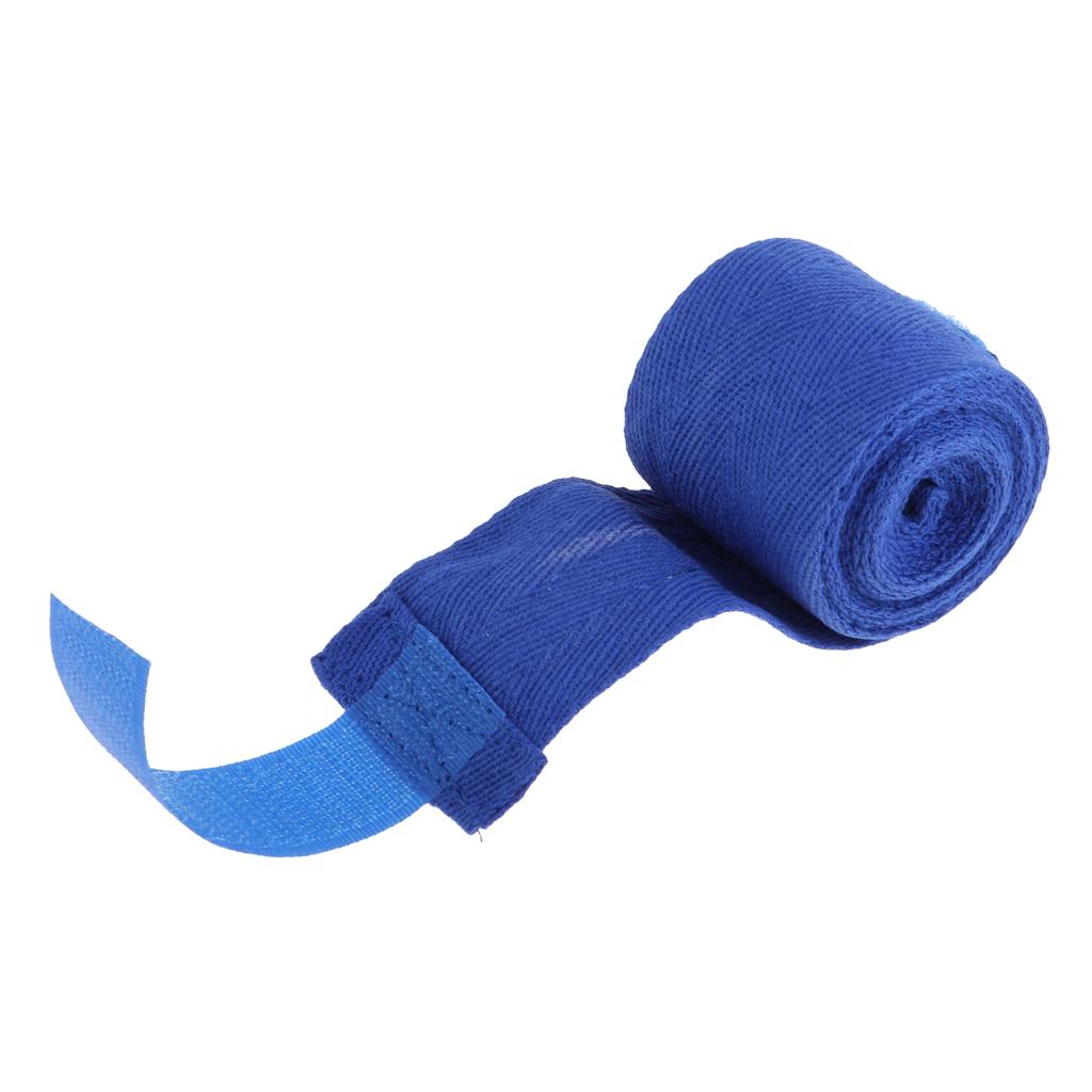Boxing Hand Wraps Cotton MMA Martial Arts First Protective Bandages blue