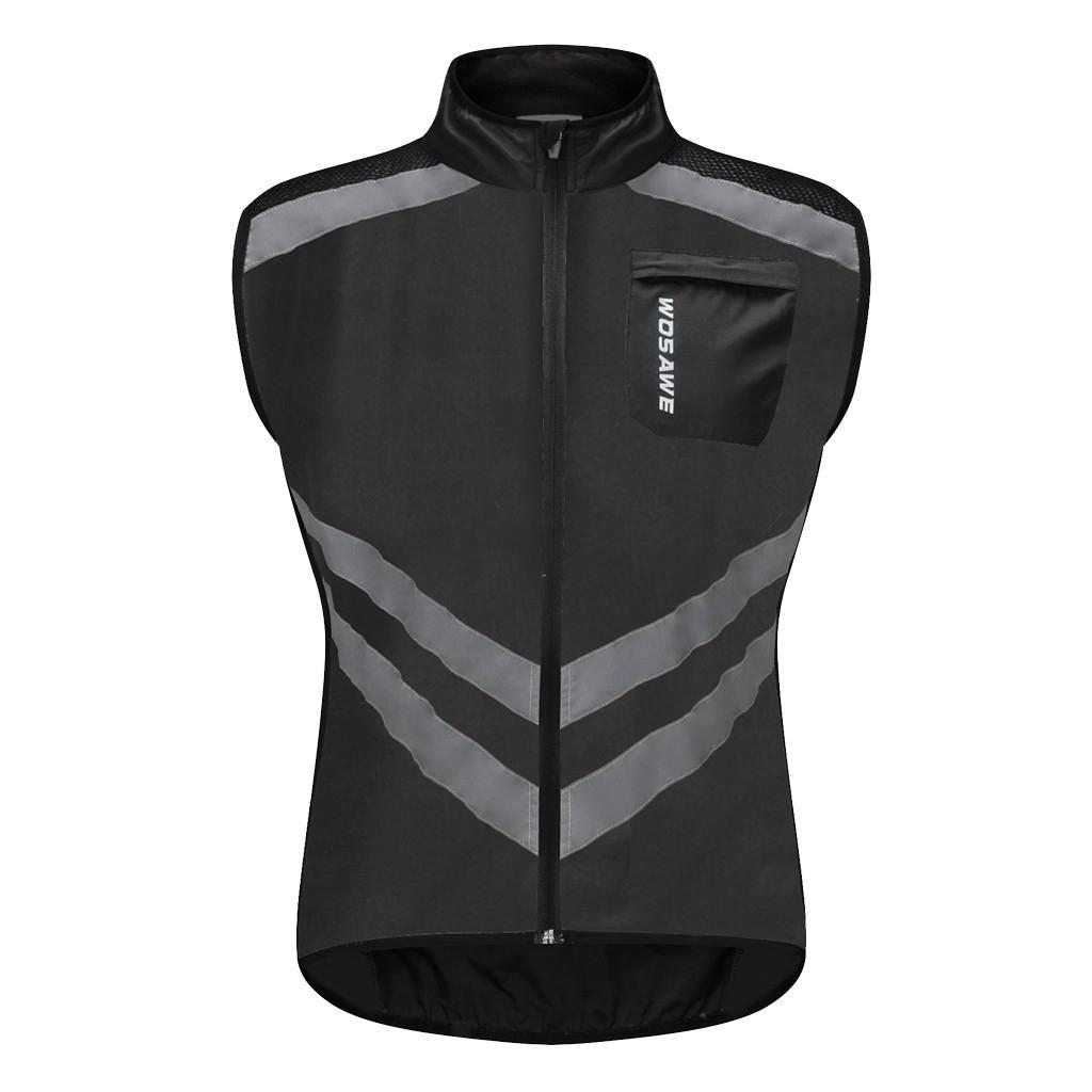 Download Men's Waterpoof Cycling Wind Vest Sleeveless Reflective ...