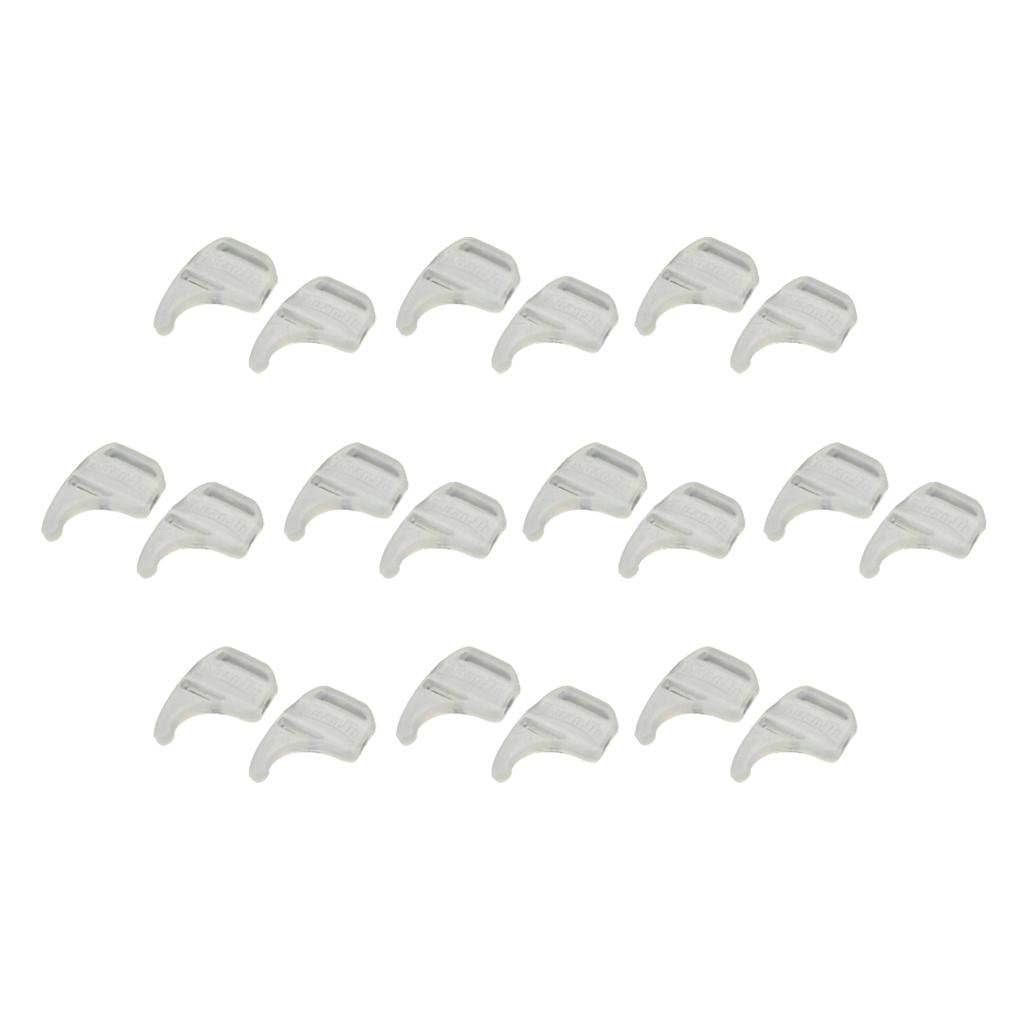 20x Silicone Glasses Ear Grip Holder Eyeglass Sunglass Anti Slip Hook White