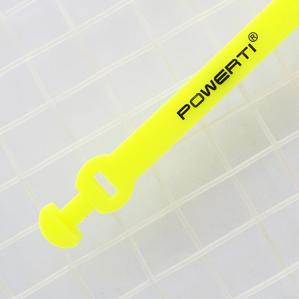 4Pc Tennis Squash Racket Vibration Dampener Shock Absorber Damper Yellow