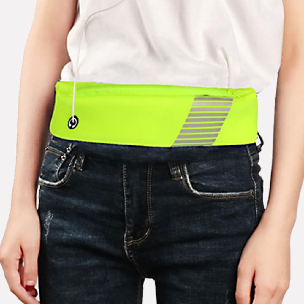 Running Waist Belt Bag Jogging Hiking Fanny Pack Bum Pouch Light Green