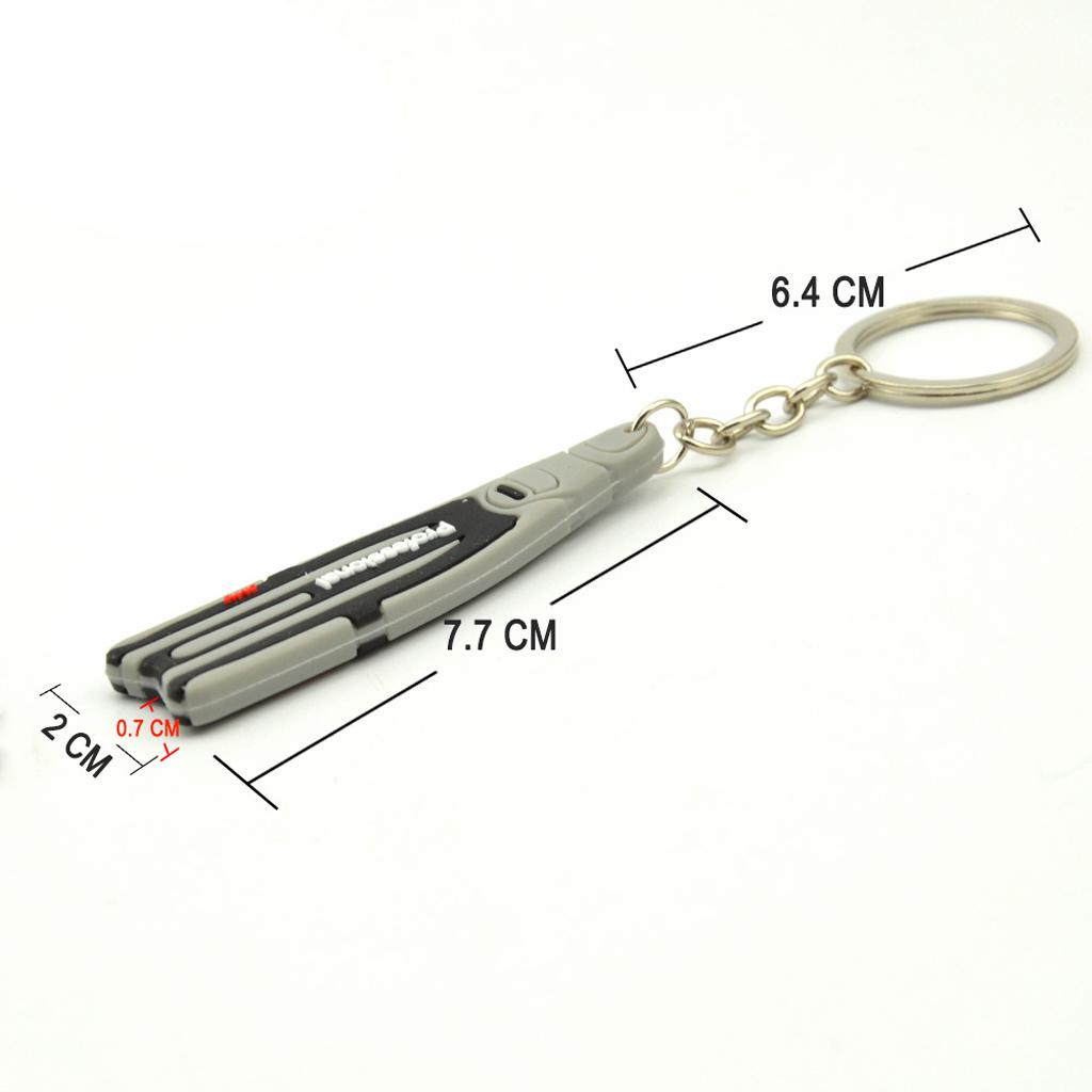 Novelty Mini Diving Fins Key Chain Holder Dive Flipper Keyring Gray