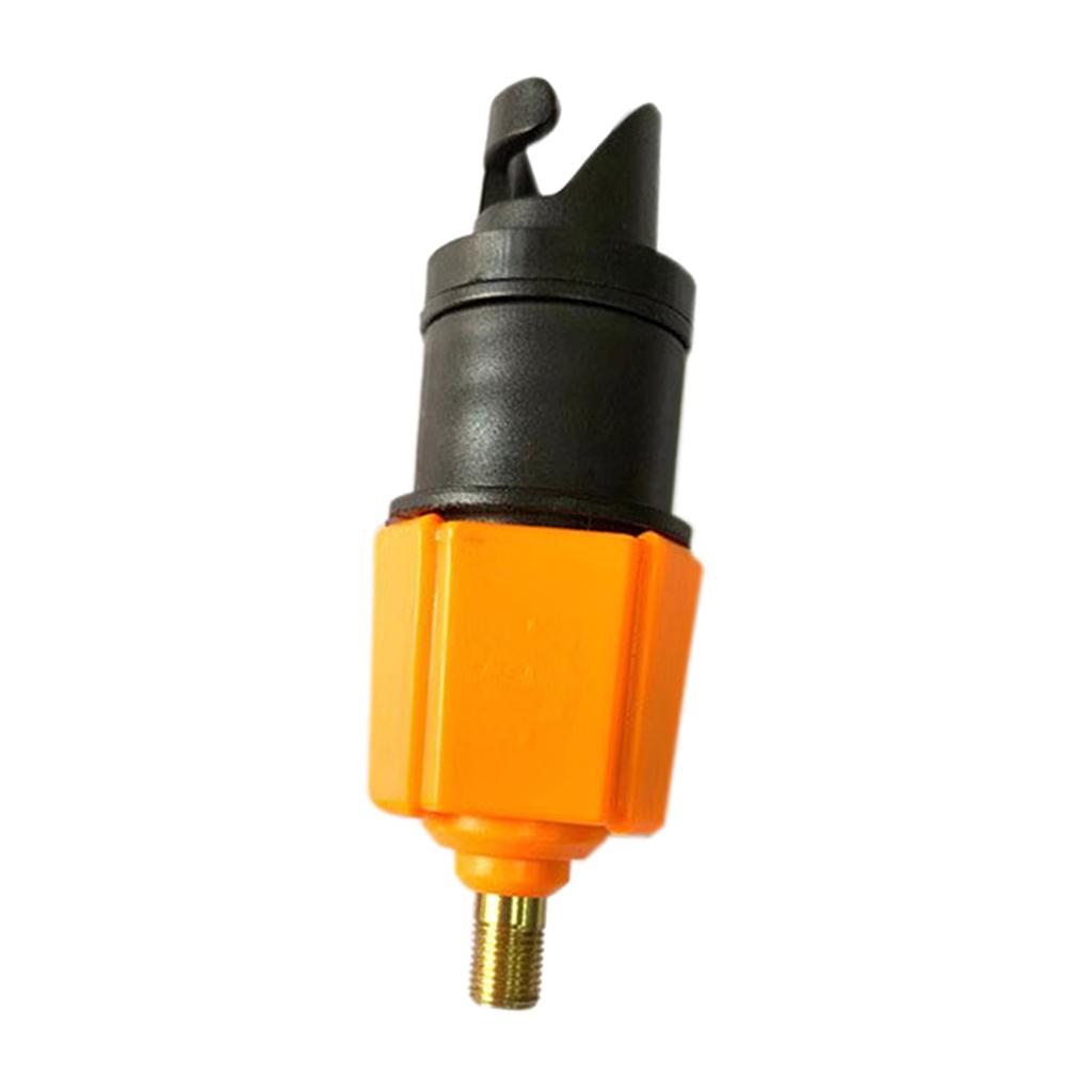 Inflatable Boat Pump Valve Adapter SUP Paddle Board Inflating Adaptor Orange