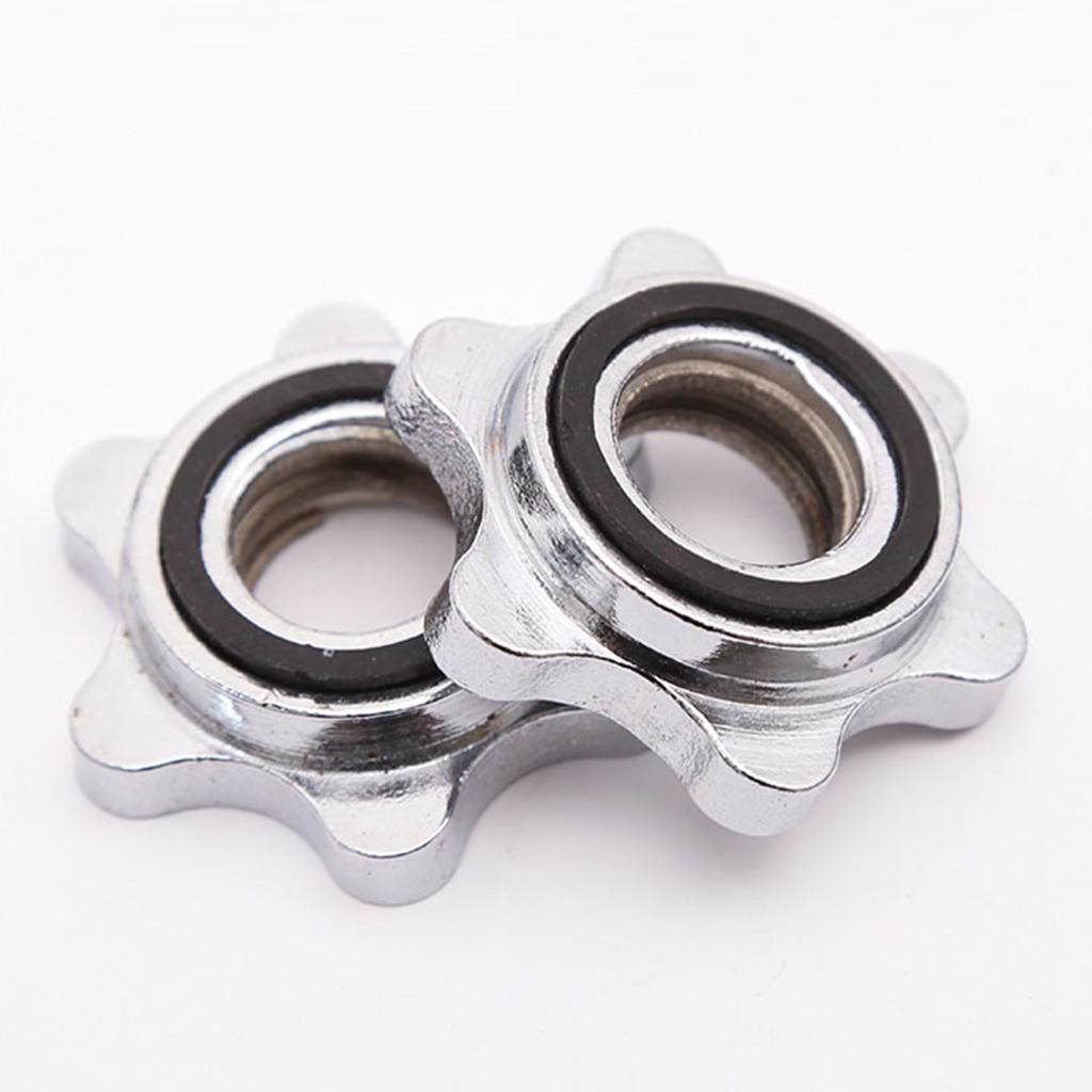 2pcs Standard Barbel Spin Lock Dumbbell Bar Nut Rod Locking Collar Clamp