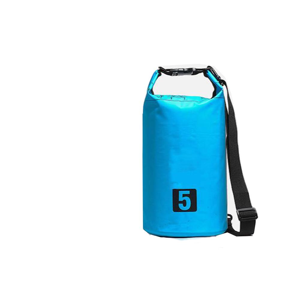 Waterproof Dry Bag Dry Storage Bag Backpack Roll Top Dry Bags Blue 5L