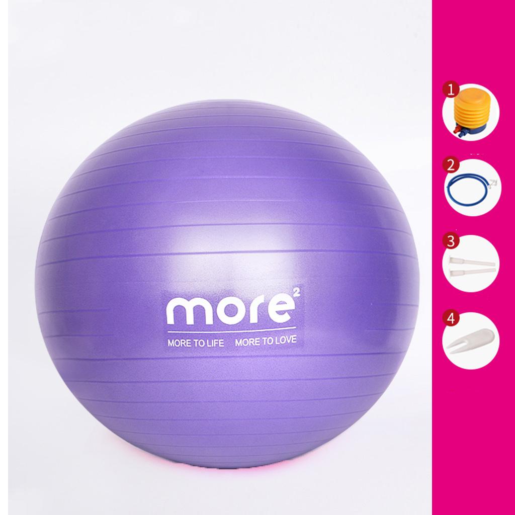 Yoga Fitness Ball Children Woman Training Ball  Balance Ball Purple75cm