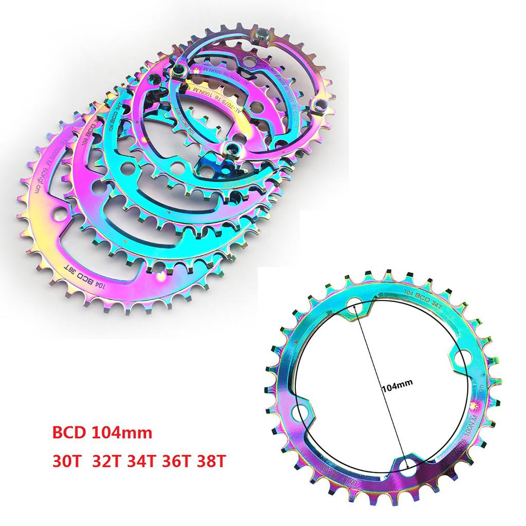 104bcd Bike Crankset Narrow Wide Single Chainring 170mm Crank Set 30T