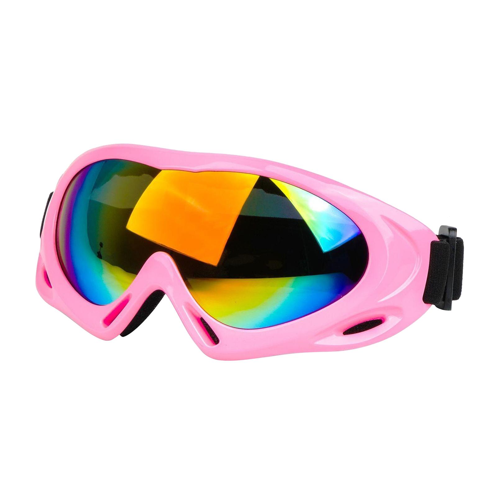 Ski Goggles UV Protection Anti-fog Men Women Snowboard Sunglasses Pink