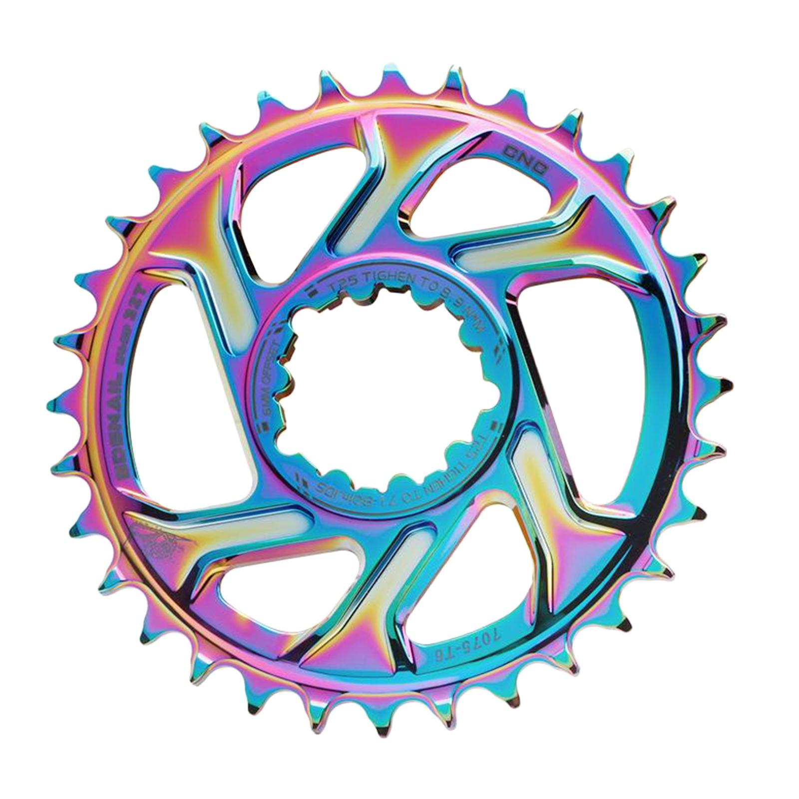 Bike Chainring Integrated Narrow Wide Bicycle Direct Mount Colorful 32T