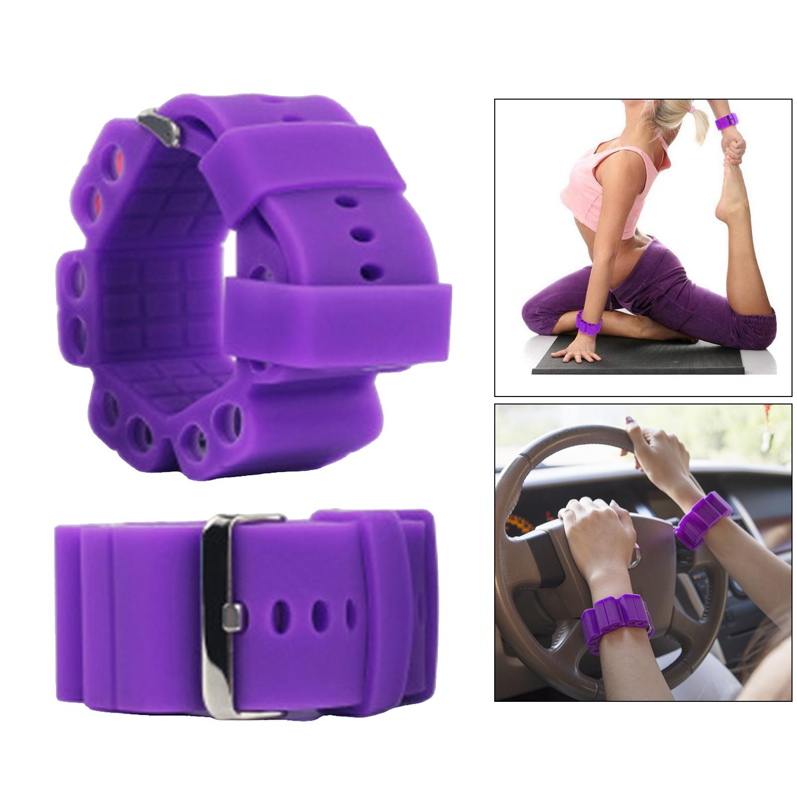 2Pack Wrist Weights Wearable Bracelet Intensify Fitness Gym Exercises Purple