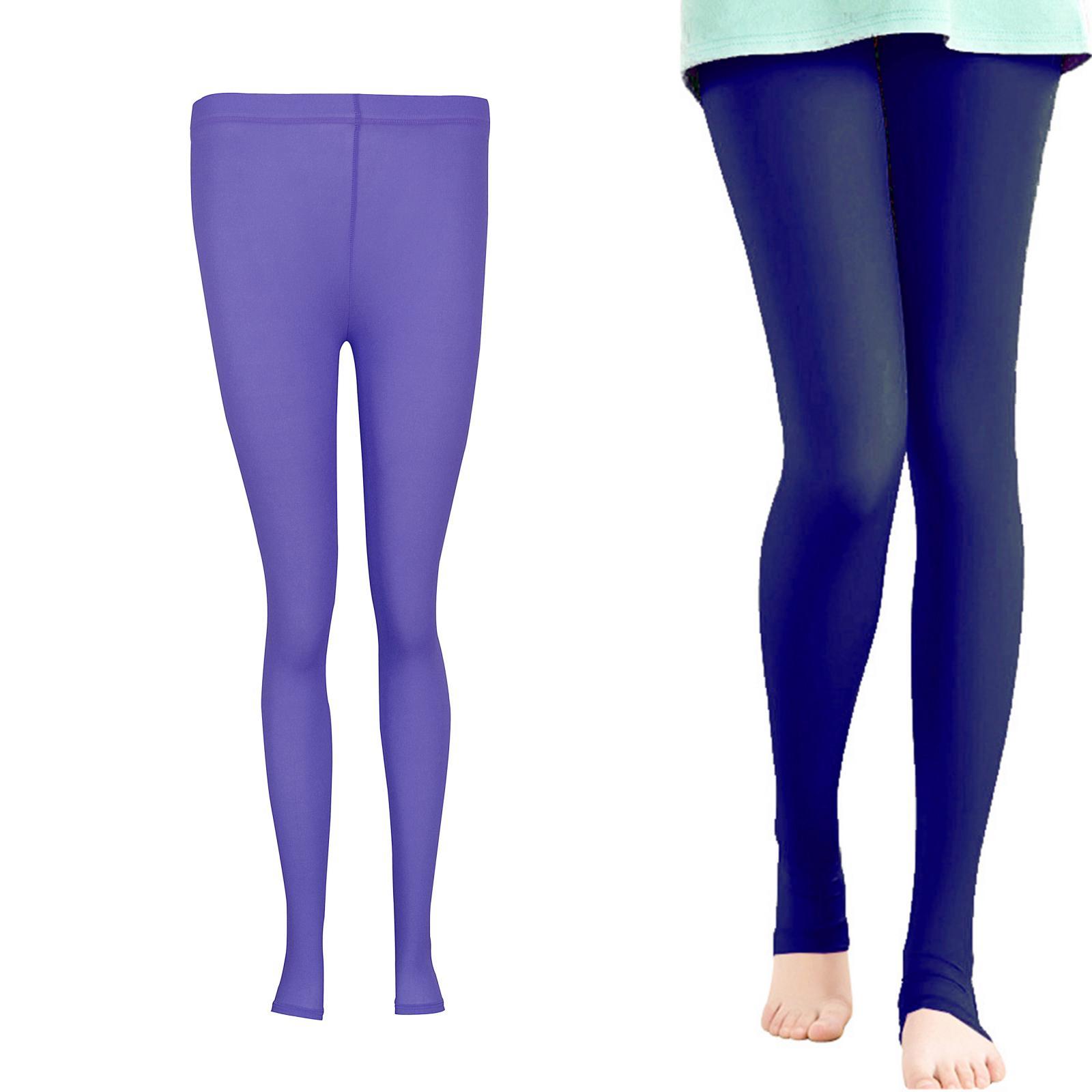 Women's Leggings Pants Cool Ice Silk Breathable step on blue  M