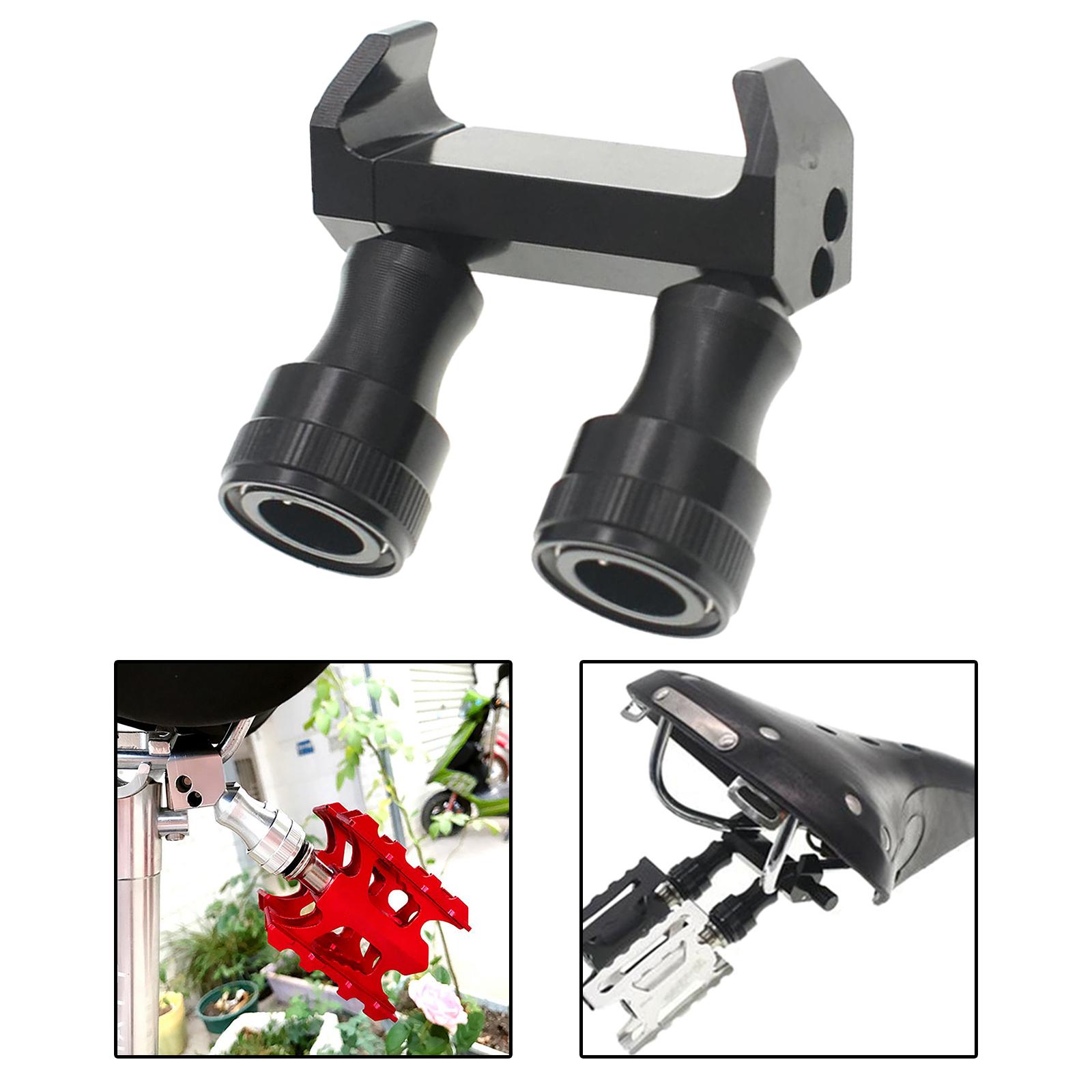 Bicycle Quick Release Bicycle Pedal Holder Adapter for Brompton Black