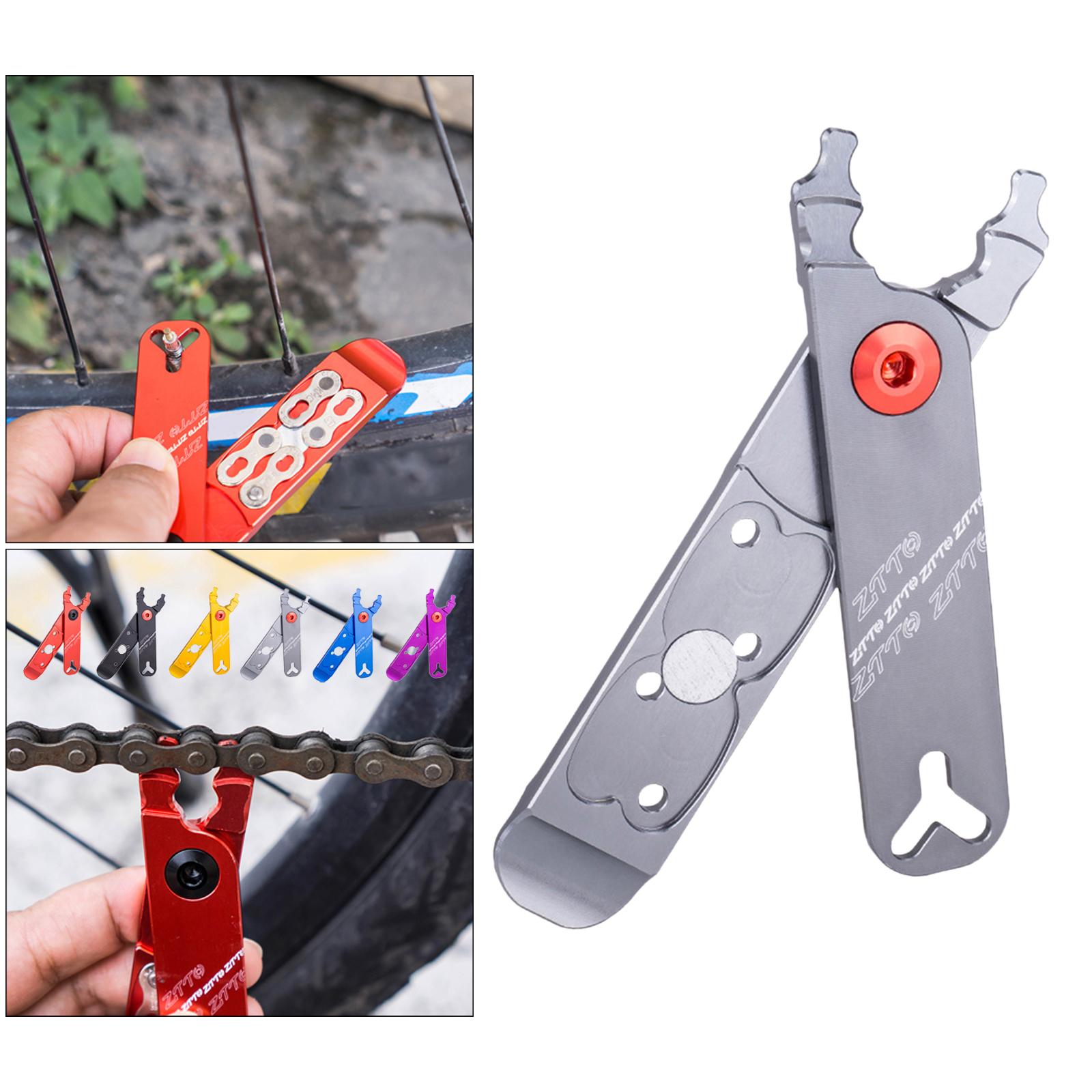 Bicycle Chain Repair Removal Tool All Speed Professional Master Link Piler Titanium color