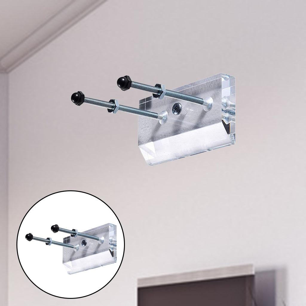 Skateboard Wall Hanger Wall Mount Floating for Skateboard Skis Transparent