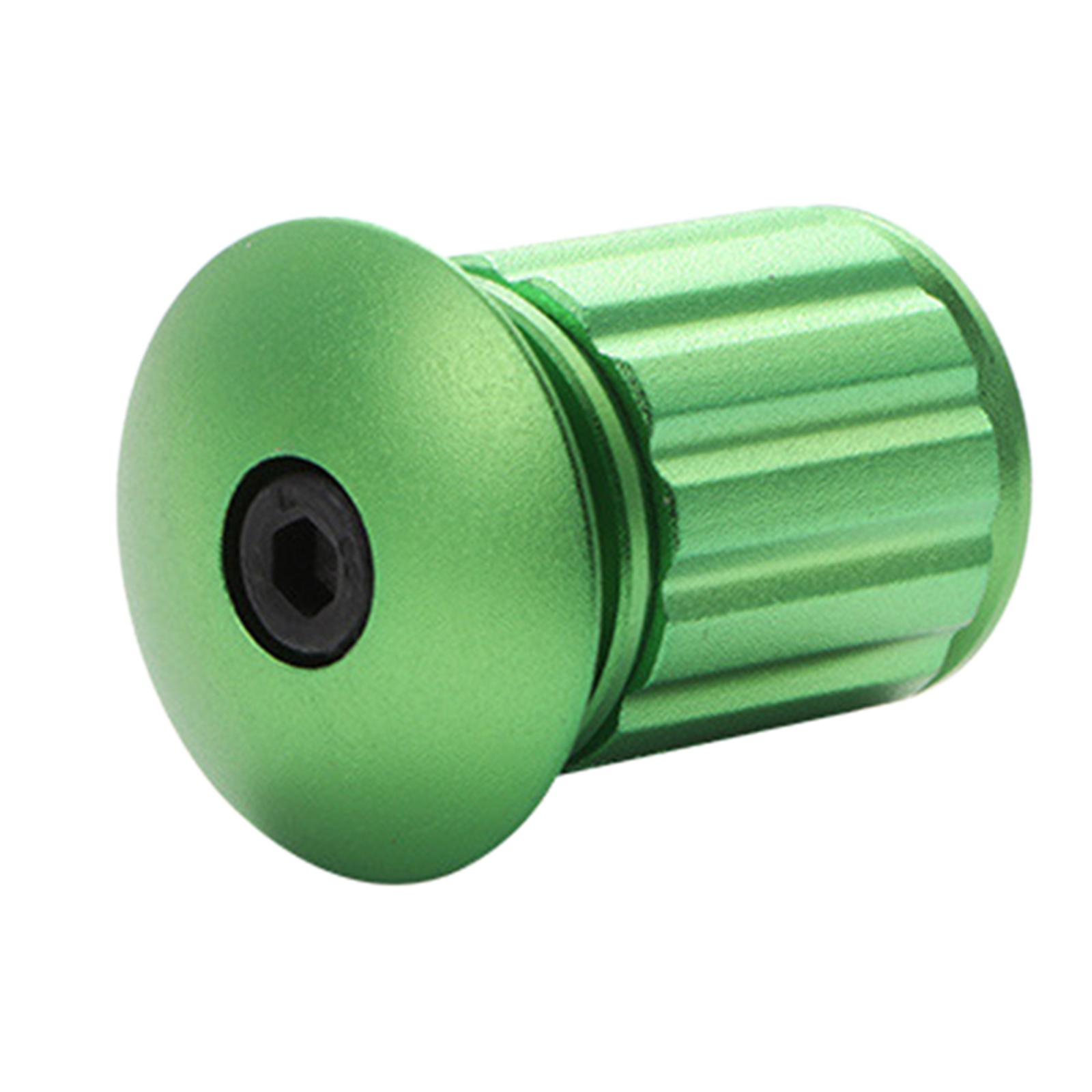Cycling Handlebar Plugs Expansion Lock Adjustable for Mountain Bike Green