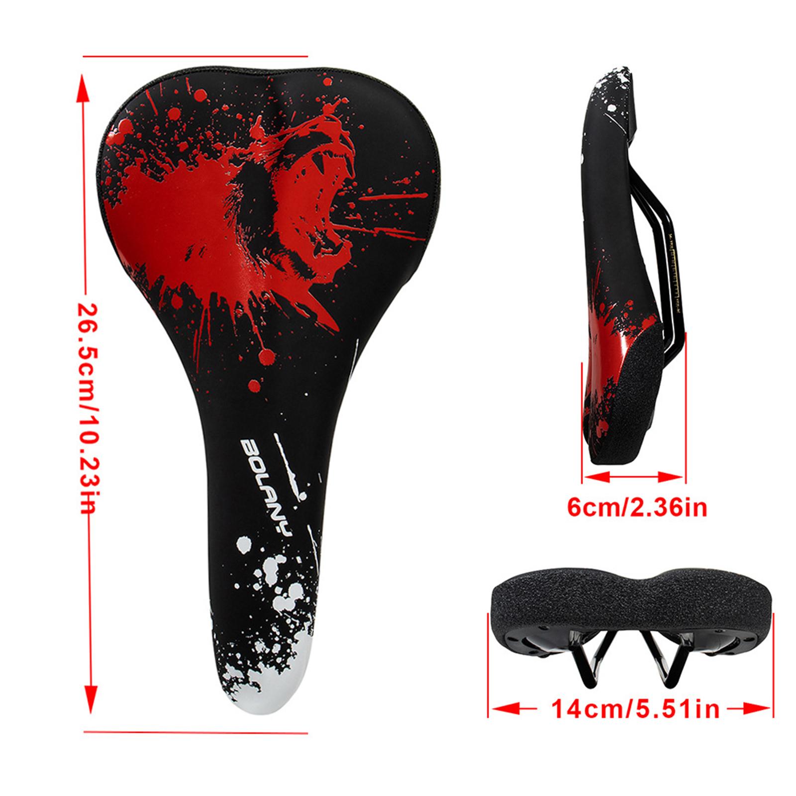 Mountain Bike Seat Replacement Comfort PVC Leather Bicycle Saddle Beauty