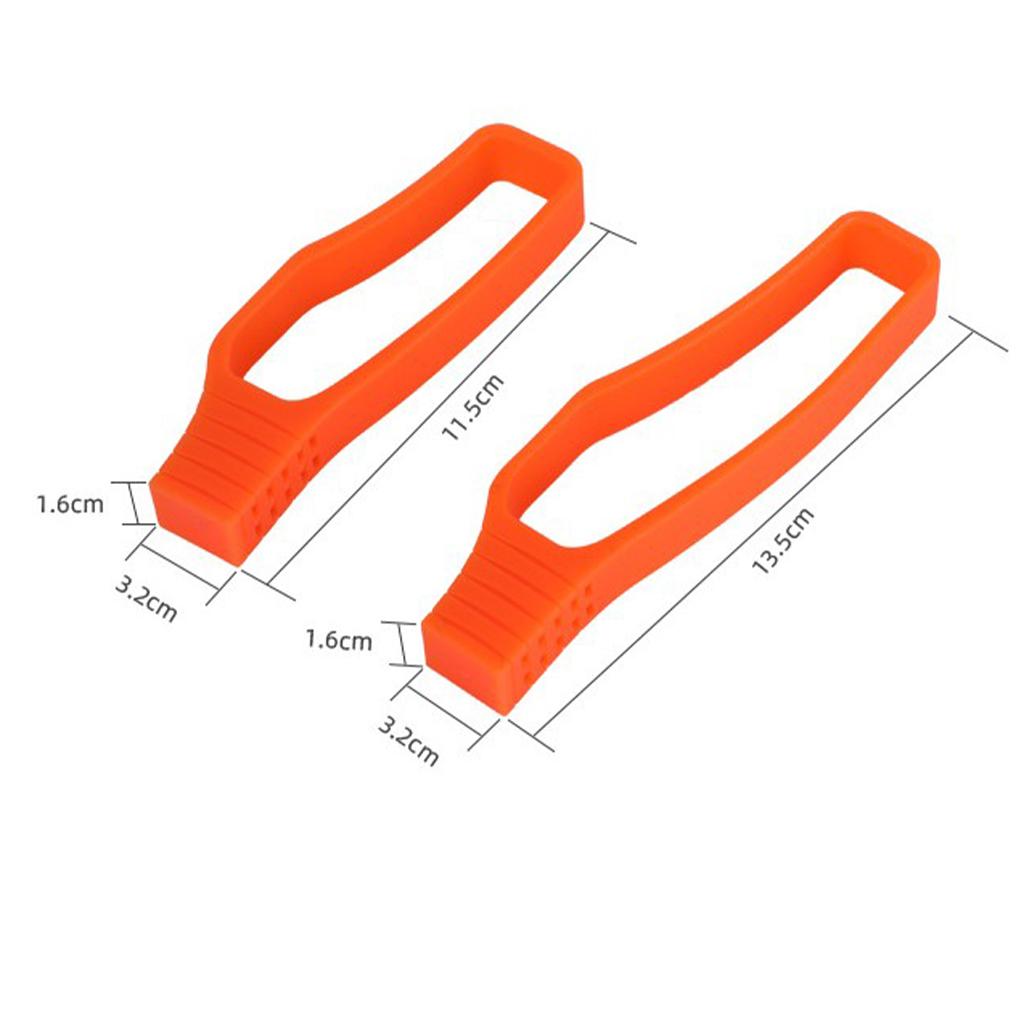 3xSilicone Bike Chain Guard Anti-Drop Adjustable Guide Protective red