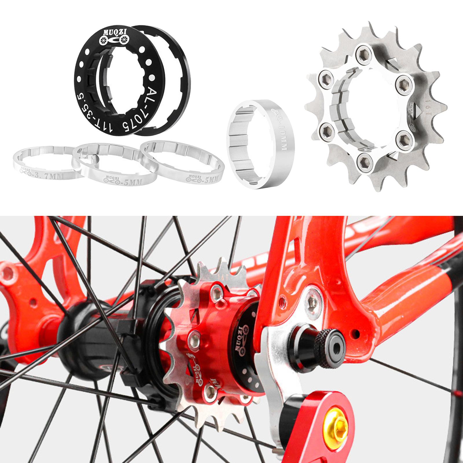 16T Single Speed Flywheel Set Mountain Cassette for Cassette Hubs  Silver