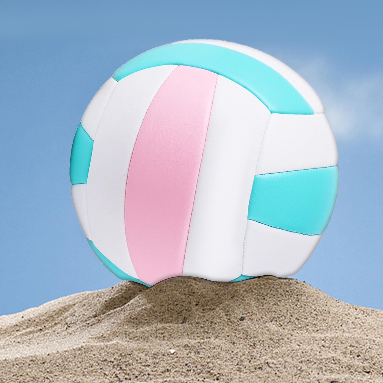 Standard Indoor Volleyball Outdoor Ball for Kids Teenager Pink Green White