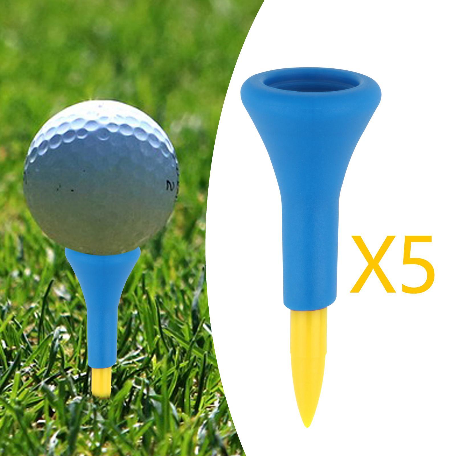 10PCS Driving Rubber Golf Tees Holder Kit Practice Home Outdoor Training