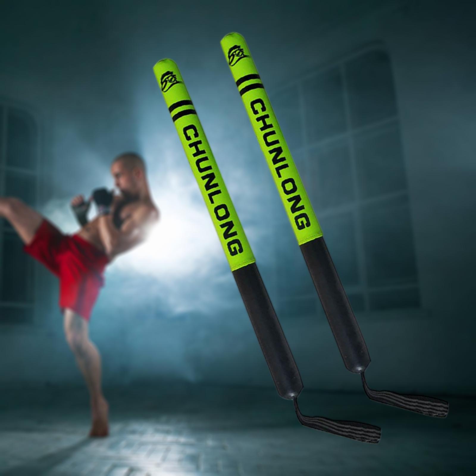 2x Boxing Precision Training Sticks Muay Thai Training Fighting Green