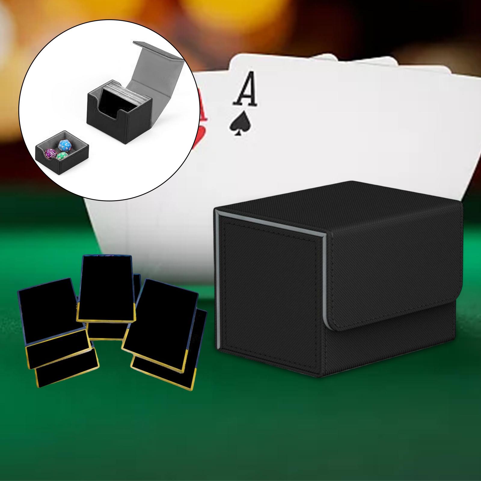 Card Deck Box Organizer Storage Standard Container Game Card black