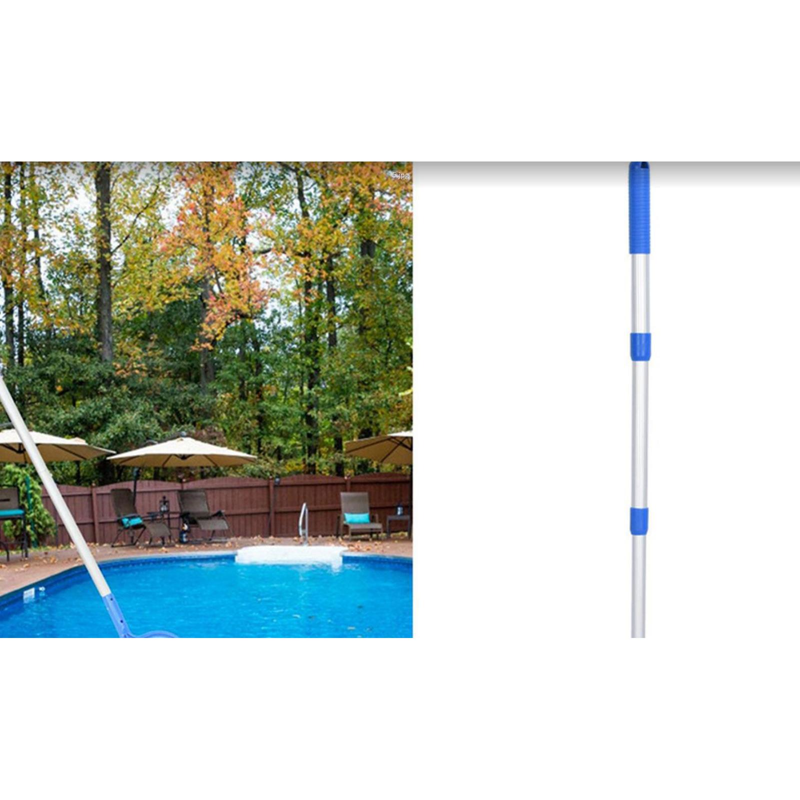 Pool Skimmer Pole Telescopic Rod Adjustable for Skimmer Net Rakes