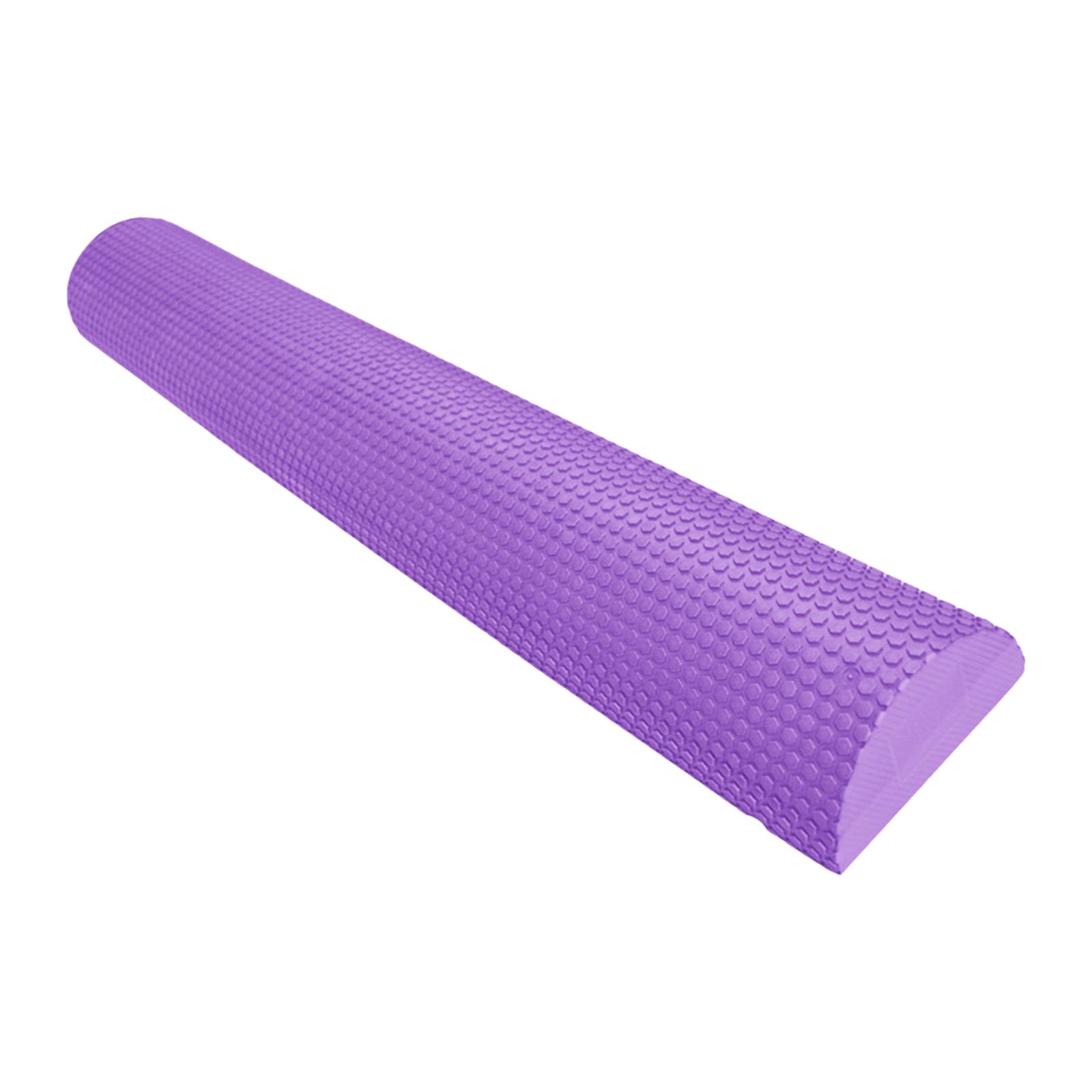 Foam Roller Half Round Massage Yoga Pilates Fitness Balance Yoga Purple 60cm