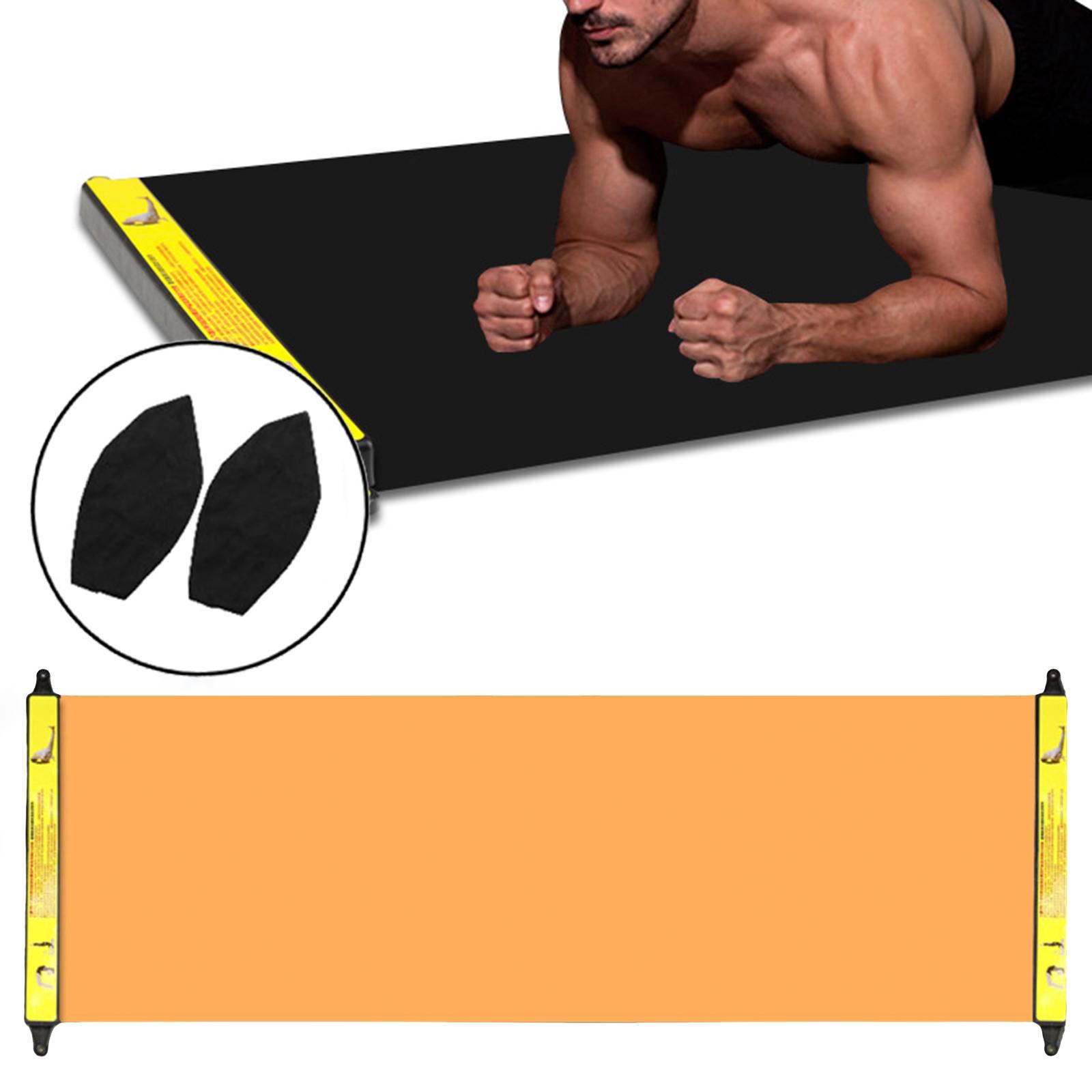 Slide Board Home Gym Equipment for Balance Cardio Exercis  Orang 50x180cm 