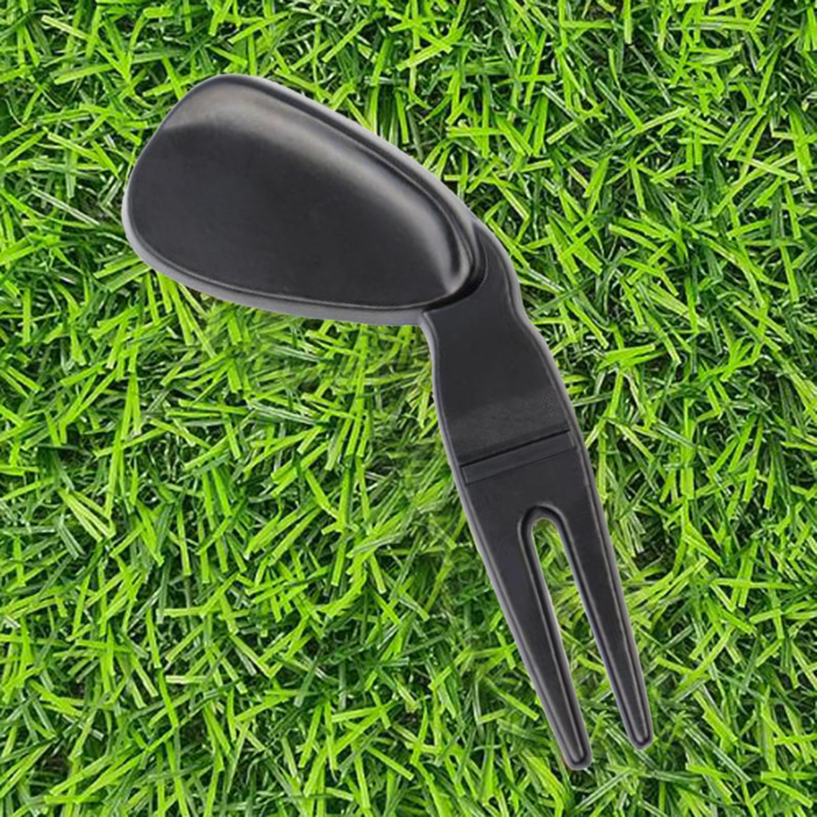 Foldable Golf Divot Repair Tool Golfer Green Tool Accessories Black