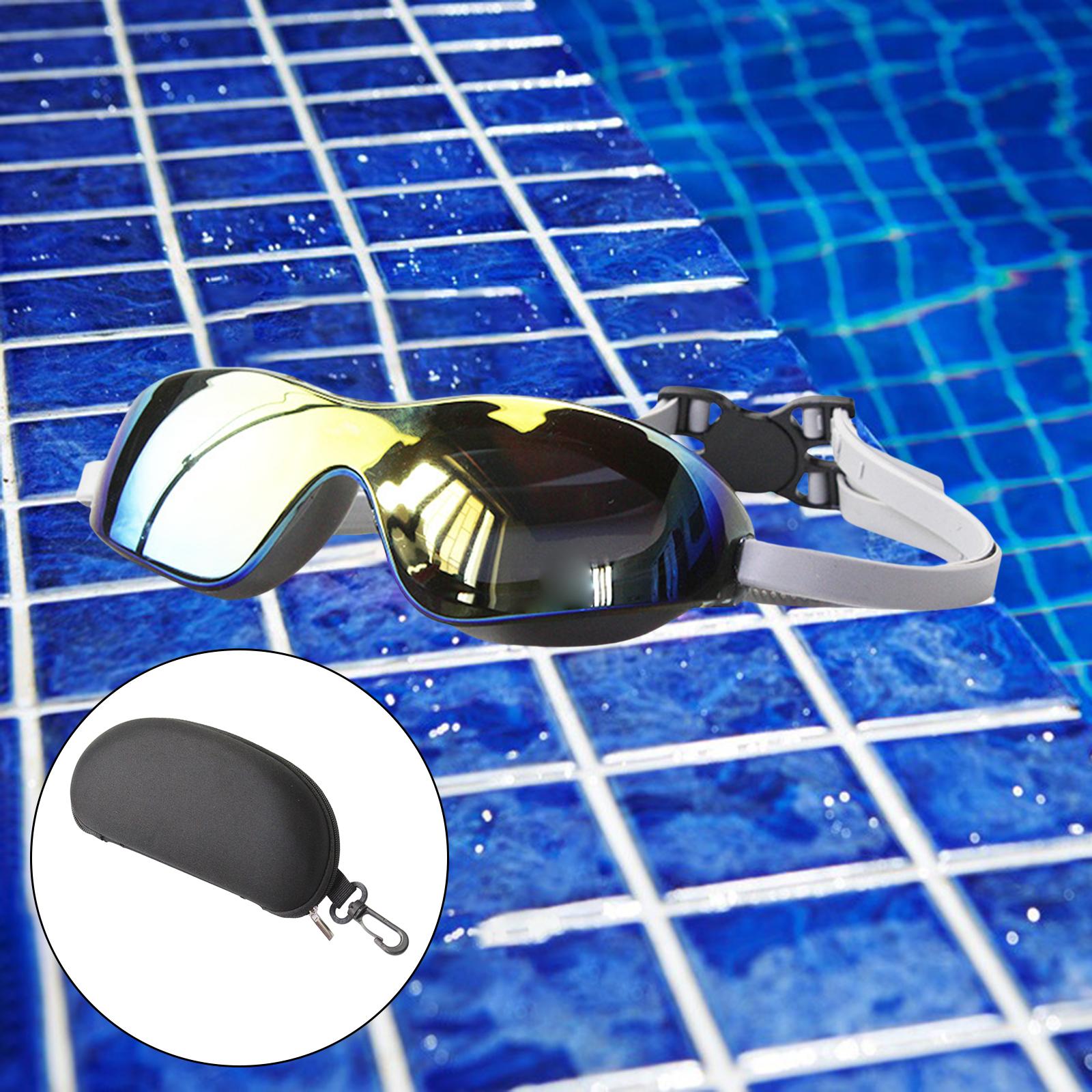 Professional Swimming Glasses Non Slip Diving Eyewear Frame Gray Plating