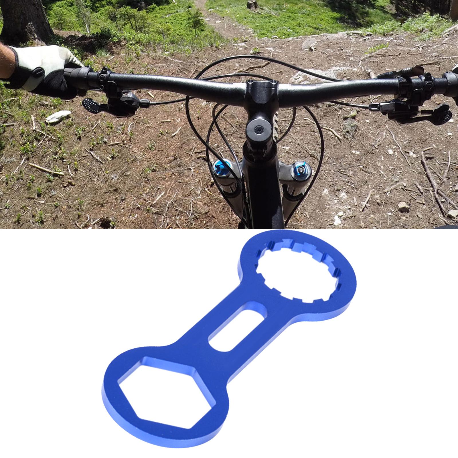 Bike Front Fork Caps Wrench Lightweight Remover Easy to Install Blue