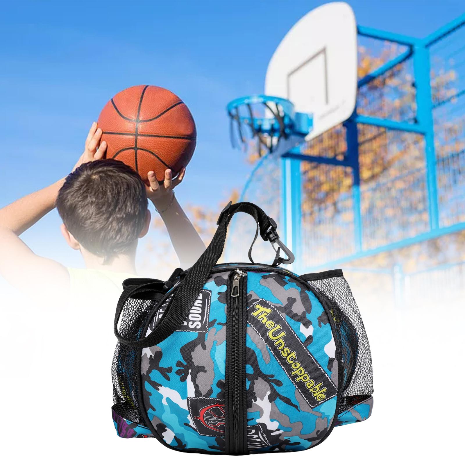 Basketball Bag Backpack Lightweight Soccer Waterproof for Football Men Women Blue Shoulder Bags