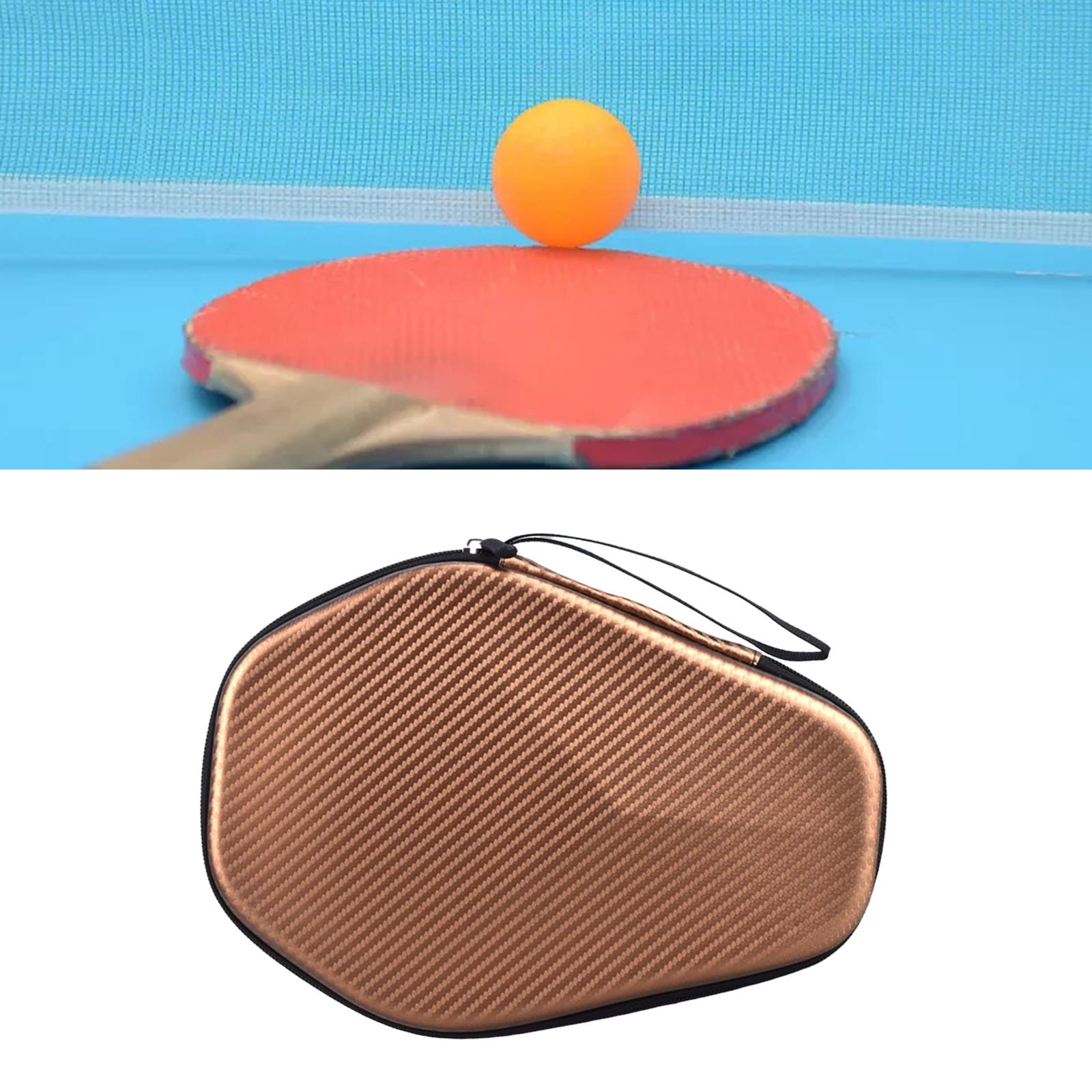 Wear Resistant Table Tennis Paddle Case Table Tennis Racket Bag Waterproof Khaki