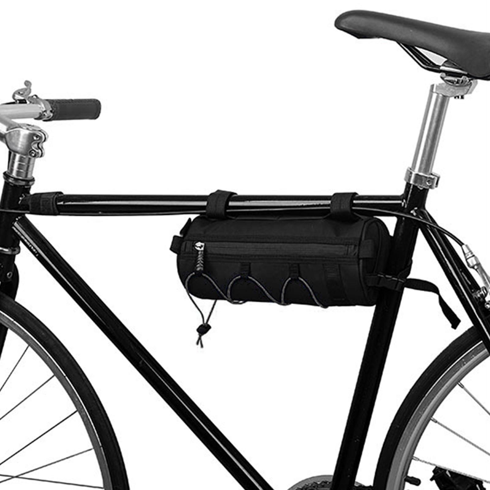 2.5L Bike Frame Bag Bicycle Handlebar Bag Large Capacity Waterproof Gray