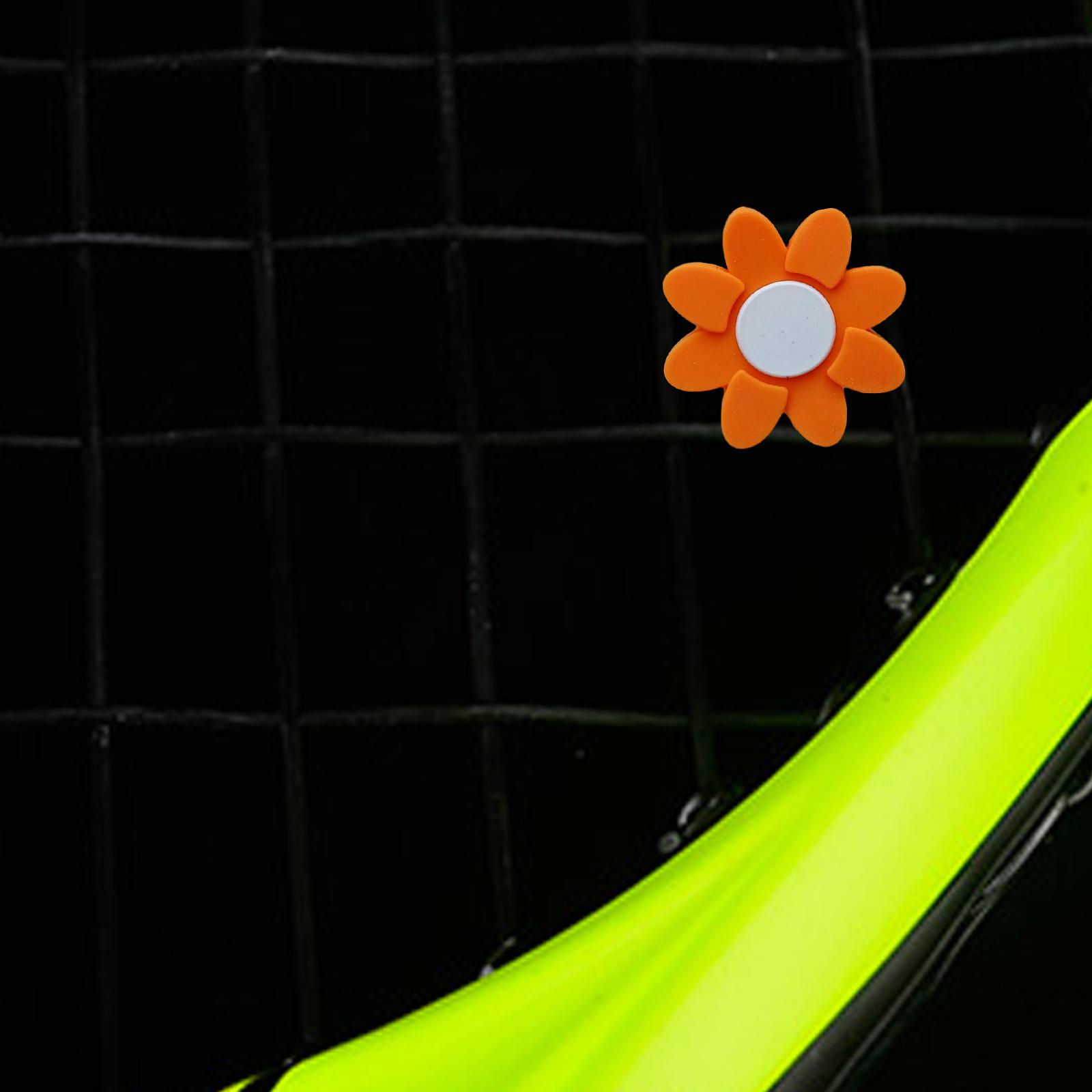 Tennis Racket Vibration Dampener Tennis Racquet Shock Absorber User Friendly Orange