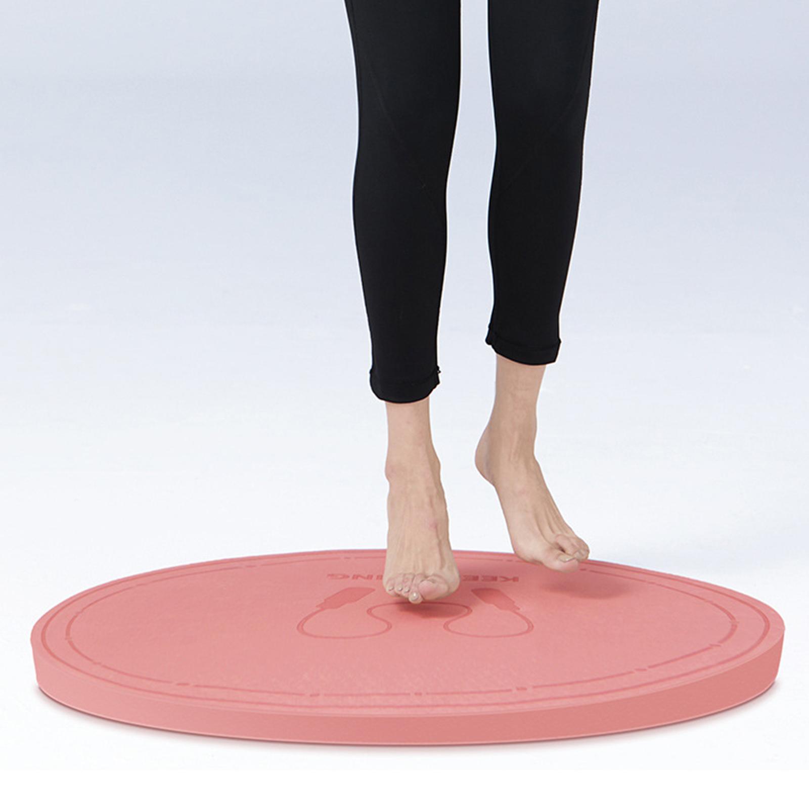 Jump Rope Mat Round Yoga Mat Shockproof Anti Slip Fitness Exercise Mat Pink