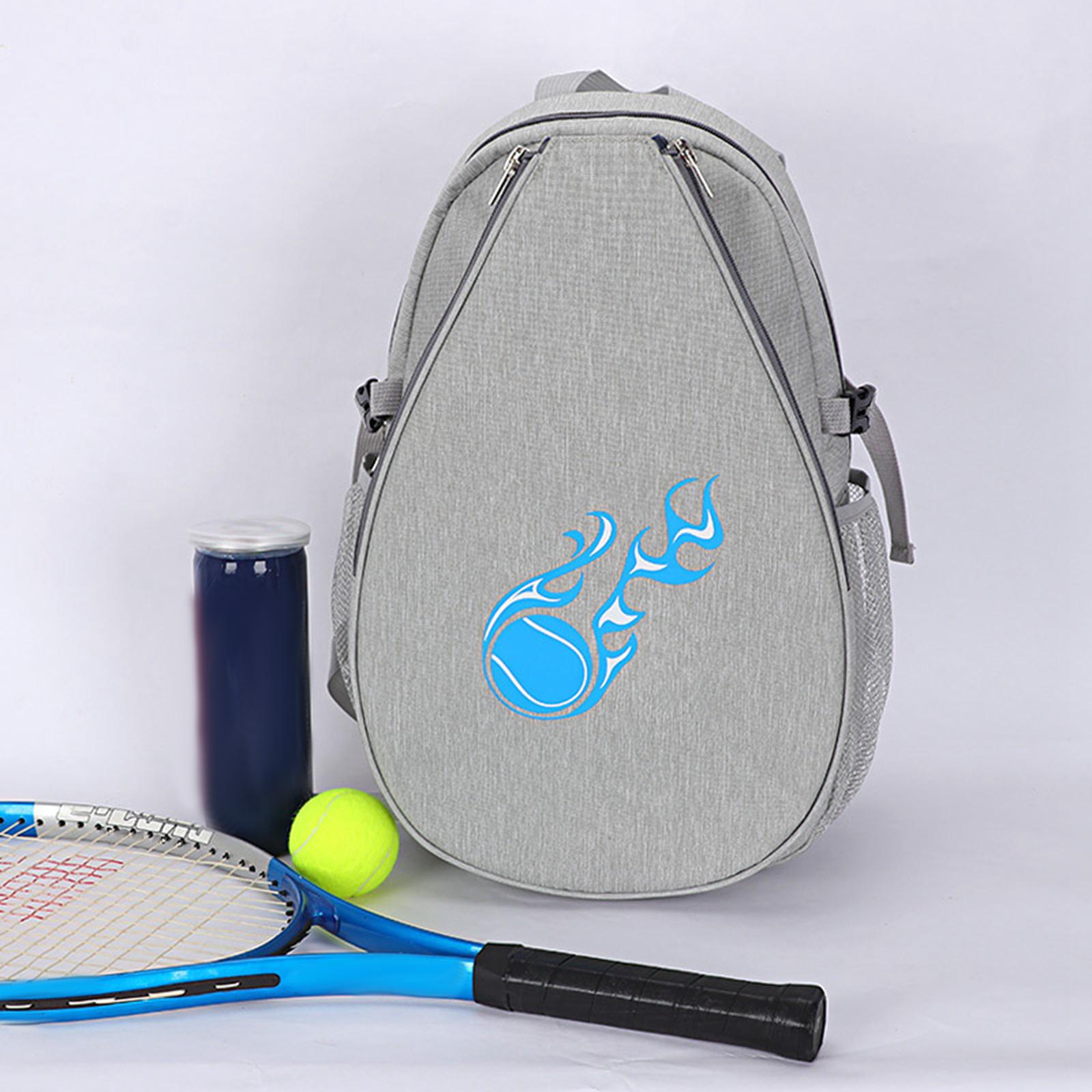 Tennis Backpack Portable Tennis Bag for Tennis Racket, Badminton Racquet Gray