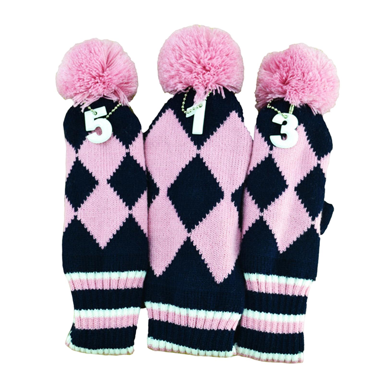 Golf Club Head Covers 3Pcs
